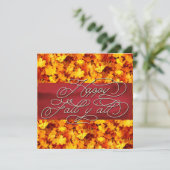 Elegante gemütliche Herbstwochen Zitat glücklich F Karte (Stehend Vorderseite)