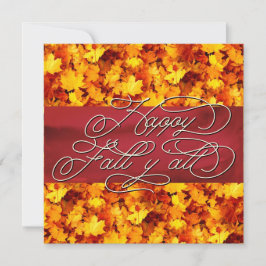 Elegante gemütliche Herbstwochen Zitat glücklich F Karte