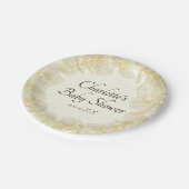 Elegante Gender Neutral Baby Dusche 1,5 cm Pappteller (Schrägansicht)