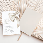 Elegante Gender Neutral Baby Dusche Einladung