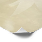 Elegante Gentle White Lotus / Lily Blume Poster (Ecke)