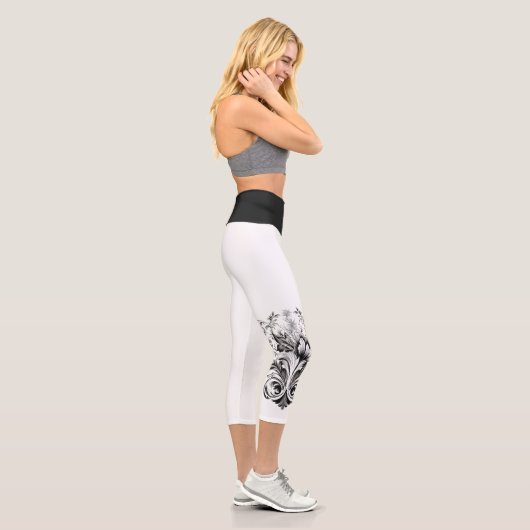 Elegante Geo Yoga Capri Leggings! 🪐 ✨ (Rechts)