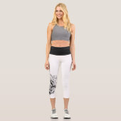 Elegante Geo Yoga Capri Leggings! 🪐 ✨ (Vorderseite)