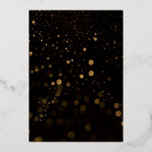 Elegante Geode Pink & Gold Wedding Foil Folieneinladung (Rückseite)