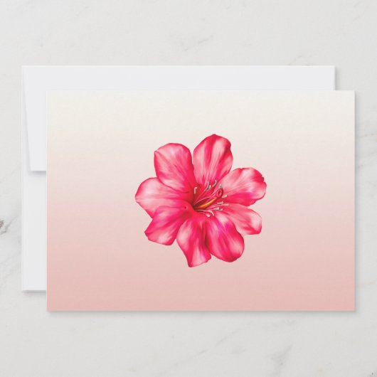 Elegante Geometric Magnolia UAWG Einladung (Rückseite)