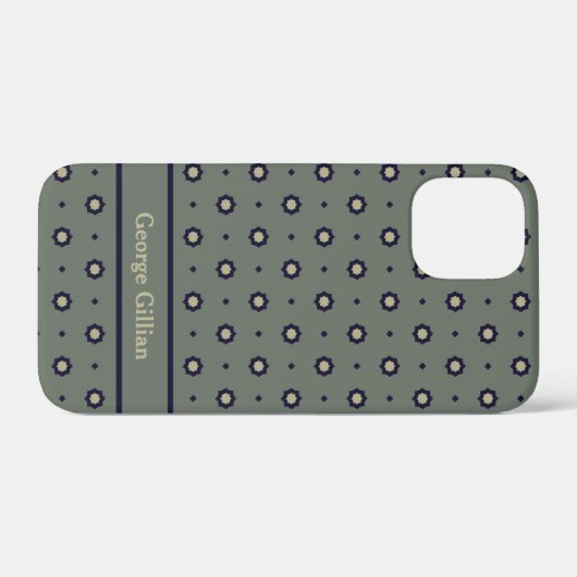 elegante geometrisch grün Case-Mate iPhone hülle (Rückseite (Horizontal))