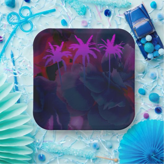 Elegante geometrische 9" Quadratpapierplatte Pappteller (Party)