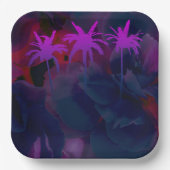 Elegante geometrische 9" Quadratpapierplatte Pappteller (Vorderseite)