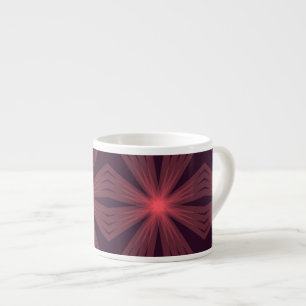 Elegante geometrische Blume im Retrostil Espressotasse