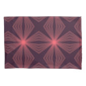 Elegante geometrische Blume im Retrostil Kissenbezug (Vorderseite)