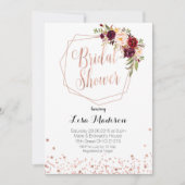 Elegante geometrische Brautparty-mit Einladung (Vorderseite)