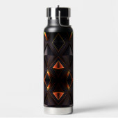 Elegante geometrische Formen aus schwarzem Gold Trinkflasche (Links)