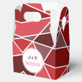 Elegante geometrische Hochzeit Geschenkschachtel (Geöffnet)