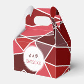 Elegante geometrische Hochzeit Geschenkschachtel (Vorderseite)