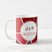 Elegante geometrische Hochzeit Kaffeetasse (Links)