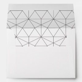 Elegante geometrische Hochzeitsfeier - Einladung