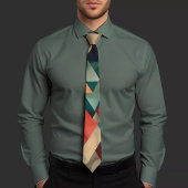 Elegante geometrische Krawatte mit Dreiecken