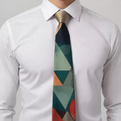 Elegante geometrische Krawatte mit Dreiecken
