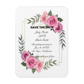 Elegante geometrische Rosa-Rose speichert das Datu Magnet (Vertikal)