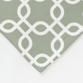 Elegante geometrische Verknüpfungen Fleecedecke (Ecke)