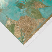 Elegante Geparden und Blumendekoupage Seidenpapier (Ausschnitt)