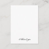 Elegante gepunktete Red Accent Guest Info Cards Begleitkarte (Rückseite)