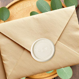 Elegante Gerahmte Kalligrafie Wax Seal Stamp