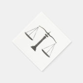 Elegante Gerechtigkeitsskales Serviette (Ecke)