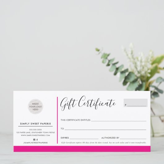 ELEGANTE GESCHÄFT Moderne schicke Fuschia pink (Stehend Vorderseite)