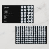 Elegante Geschäfts-Imitat-Diamanten Visitenkarte (Vorne/Hinten)