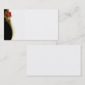 Elegante Geschäfts-Karte mit Rose Visitenkarte (Vorne/Hinten)