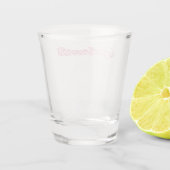 Elegante Geschäftslogotypografie Schnapsglas (Rückseite)