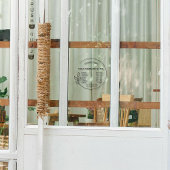 Elegante Geschäftszeiten für kleine Unternehmen Fensteraufkleber