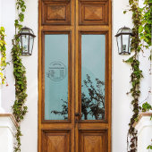 Elegante Geschäftszeiten für kleine Unternehmen Fensteraufkleber