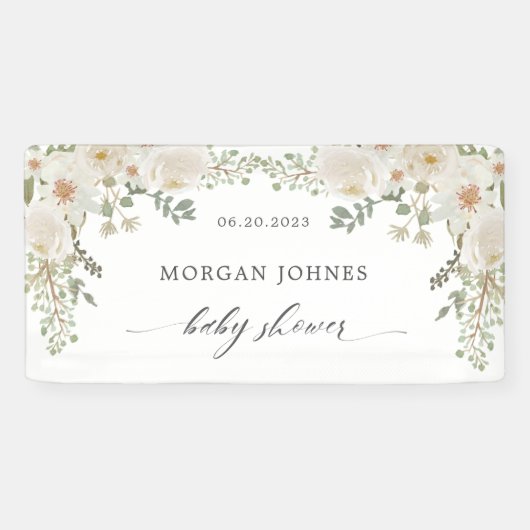 elegante Geschenkartikel aus Elfenbein-Brautparty Banner (Horizontal)