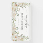 elegante Geschenkartikel aus Elfenbein-Brautparty Banner (Vertikal)