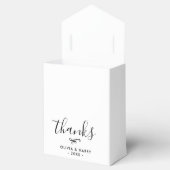 Elegante Geschenkboxen der Schwarz-weißen Gastgesc Geschenkschachtel (Geöffnet)