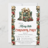 Elegante Geschenkboxen Weihnachten Party Einladung (Vorderseite)