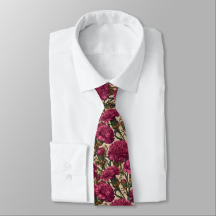 Elegante Geschenke für Ehemann Nelken-Blumen Krawatte