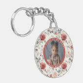 Elegante Geschenke für Ehemann Rose Blume Schlüsselanhänger (Vorderseite links)