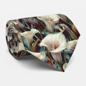 Elegante Geschenke für ihn Calla-Lilien Blumenarra Krawatte (Gerollt)
