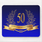 Elegante Geschenke zum 50. Hochzeitstag Mousepad (Vorne)