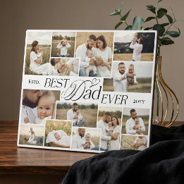 Elegante Geschenkidee zum Vatertag - Bester Papa ü Fotoplatte