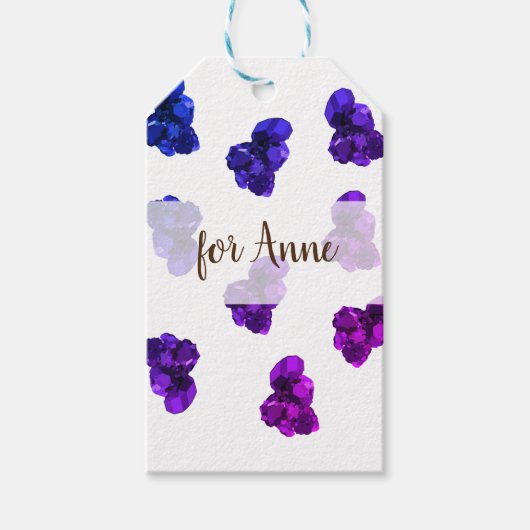 Elegante Geschenkmarke Geschenkanhänger (Vorderseite)