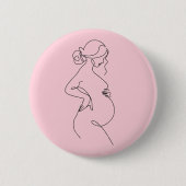 Elegante Geschenkspange für werdende Mütter zur Ba Button (Vorderseite)