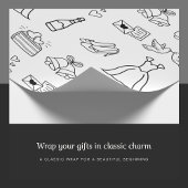 Elegante Geschenkverpackung für den Hochzeitstag Geschenkpapier