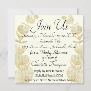 Elegante geschlechtsneutrale Babyshower-Party Einladung
