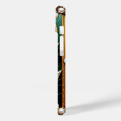 Elegante gestanzte Glasplatte mit Goldrahmen Case-Mate iPhone Hülle (Rückseite / Links)