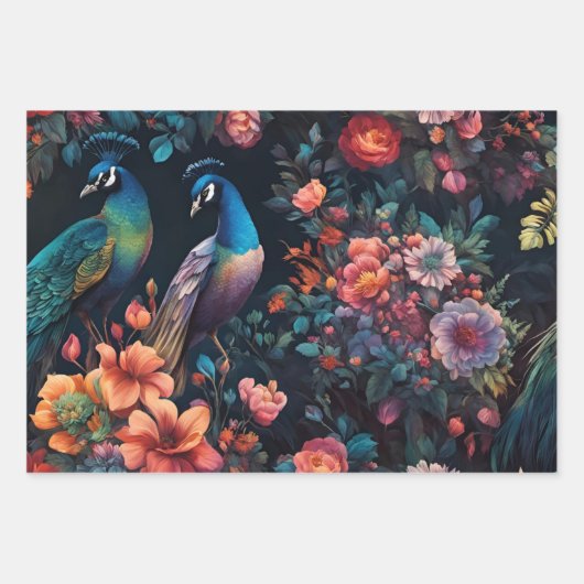 Elegante Gestern und Heute Geschenkpapier Set (Vorderseite 2)