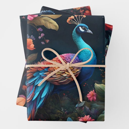 Elegante Gestern und Heute Geschenkpapier Set (Beispiel)